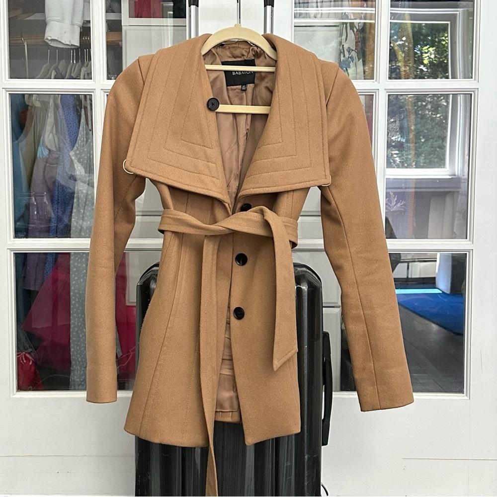 Aritzia Babylon "The Connor Coat" Short Camel - XXS